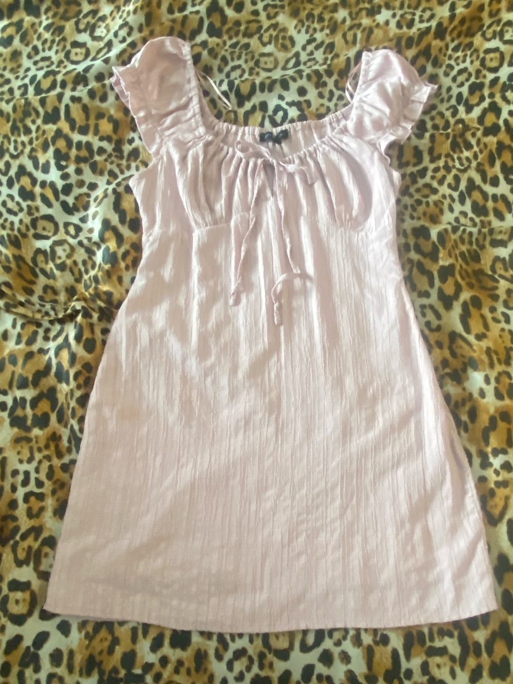 Cute Milkmaid Style Light Pink Dress